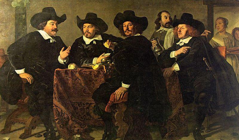 Bartholomeus van der Helst Four aldermen of the Kloveniersdoelen in Amsterdam Spain oil painting art